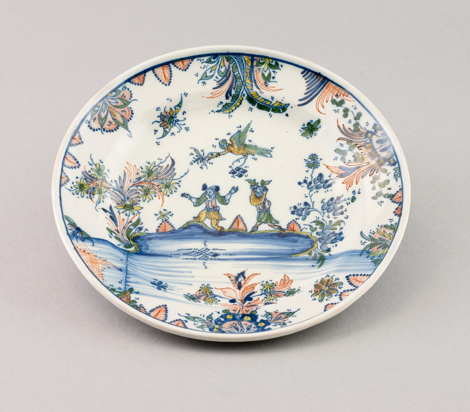 Assiette, décor "au Chinois"