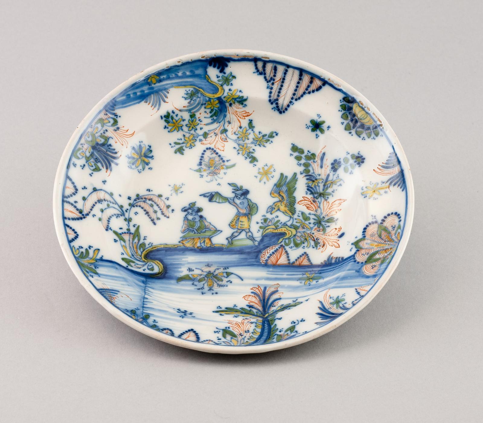 Assiette, décor "au Chinois"