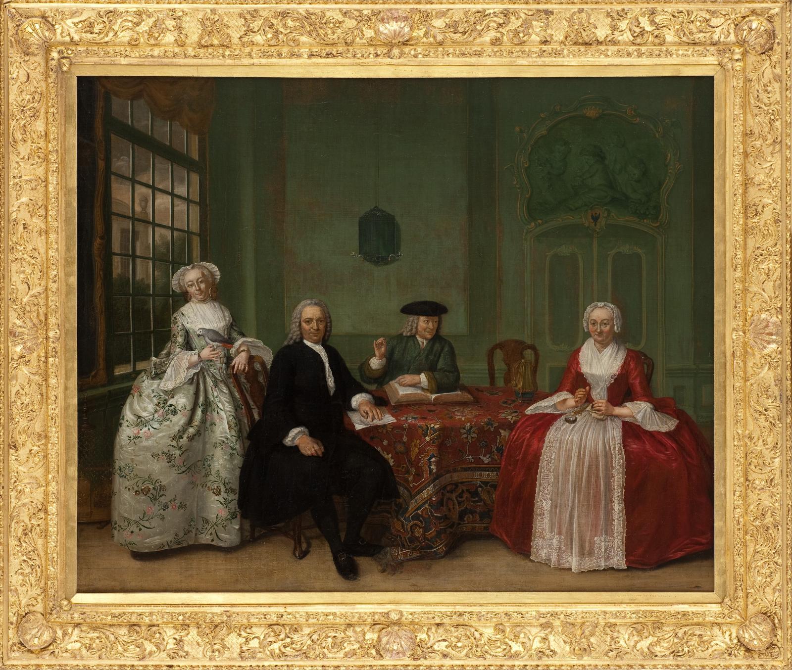 Portrait de Johanna Catharina van den Broek (1721-1788) et sa famille