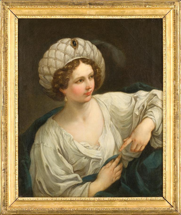 Jeune femme en Sibylle d'après Guido Reni