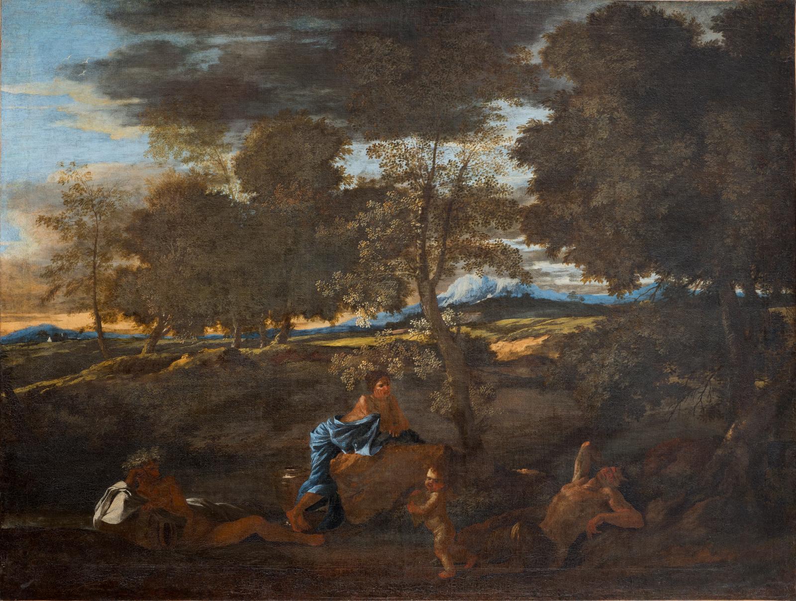 Paysage au satyre endormi