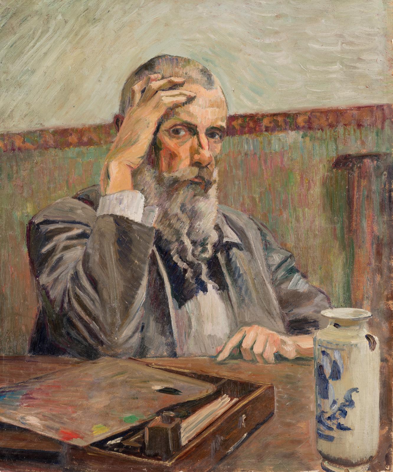 Autoportrait à la boîte de peintures