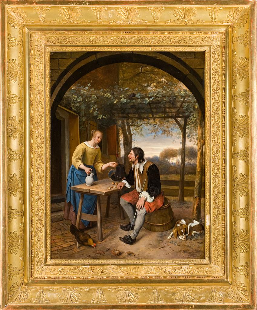 Le repos devant l'auberge