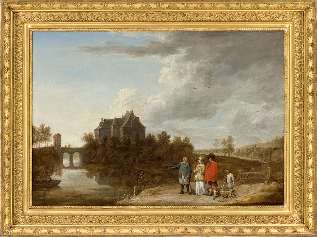 Paysage au château