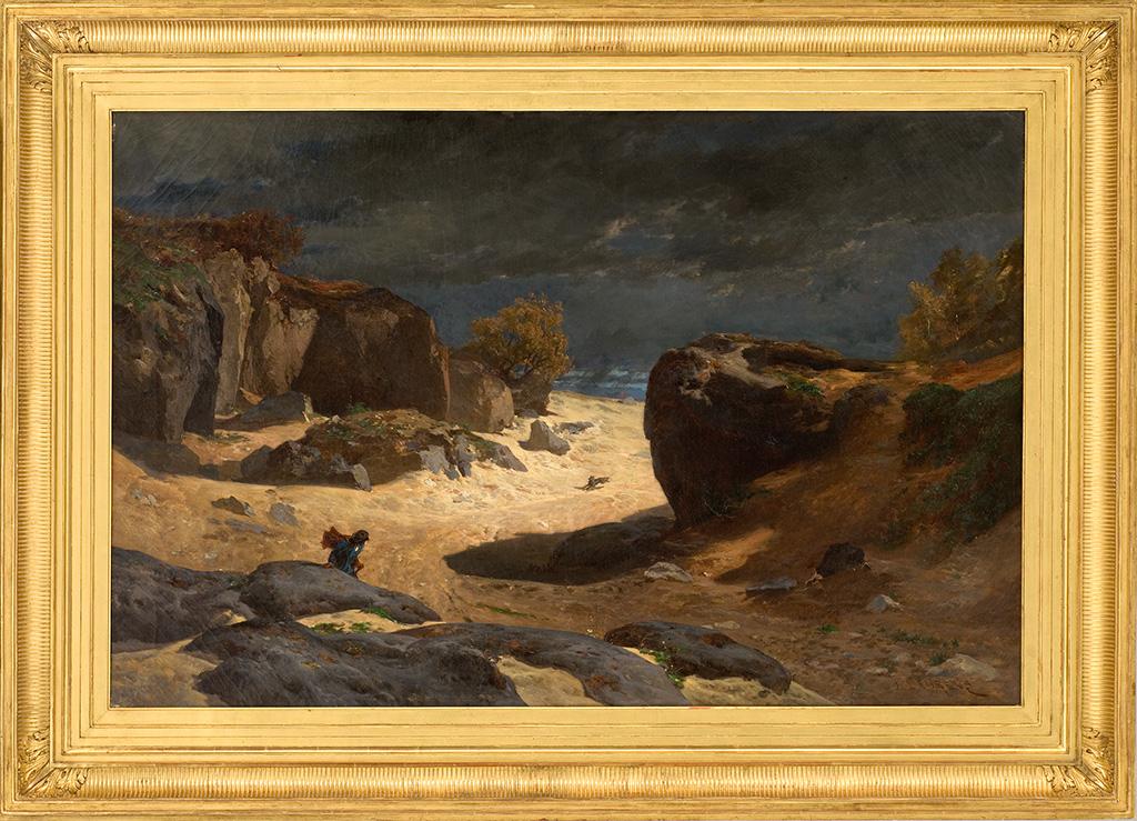 Le Chemin des Sables à Fontainebleau - Effet d'orage